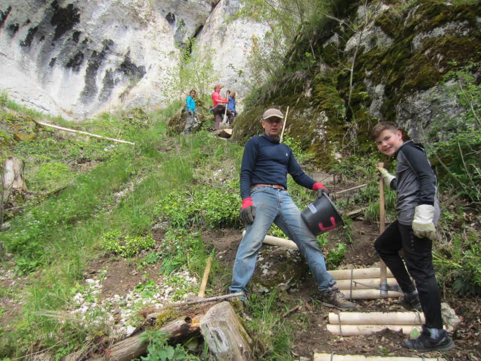 Wegebauaktion Ausichtsfels / Dreiecksfels